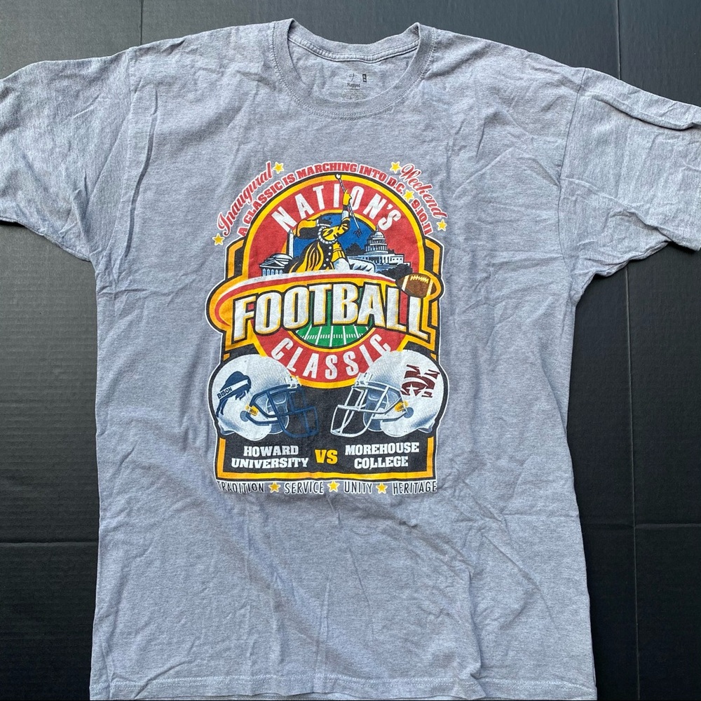 Howard U vs Morehouse Tee 2011 Gray 2011 2-Side Co